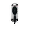 MINI BROSSE DE SAC OVALE PICOTS PERLES NOIR MAT