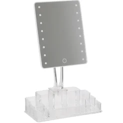 MIROIR BEAUTE LUMINEUX TACTILE AVEC RANGEMENT