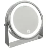 MIROIR LED SUR PIED CHROME