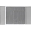 MOUSTIQUAIRE CADRE EXTENSIBLE 50X40CM BLANC TOILE GRISE