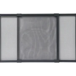 MOUSTIQUAIRE CADRE EXTENSIBLE 50X40CM GRIS TOILE GRISE