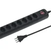 MULTIPRISE POWER EASY 8XT13 1.5M INTERUPTEURR SW NOIR