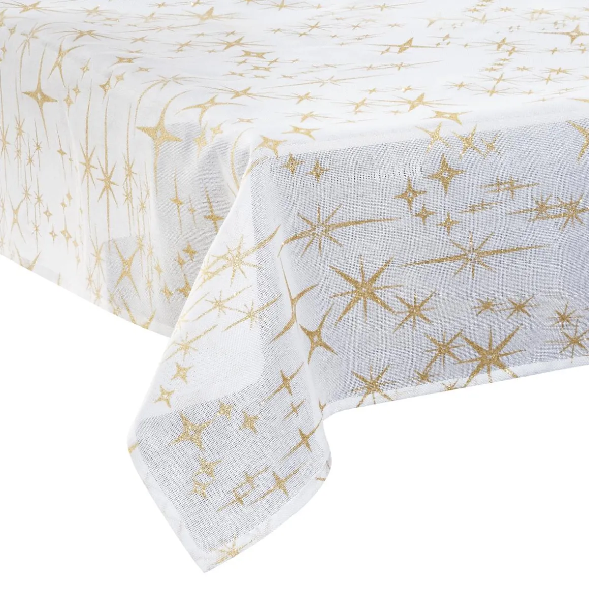 NAPPE CANEVA ETOILE OR 140X240CM