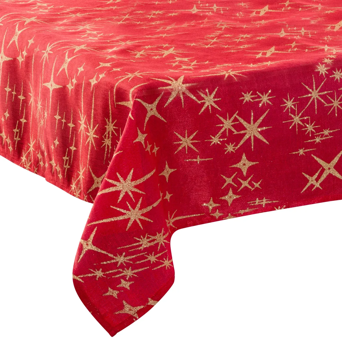 NAPPE CANEVA ETOILE ROUGE 140X360CM