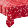 NAPPE CANEVA ETOILE ROUGE 140X240CM