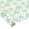 NAPPE GAUFREE PAPIER DECOREE ETOILES VERTES 1.18X5M