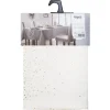 NAPPE IMPRIME LEOPARD BLANC OR 140X360CM