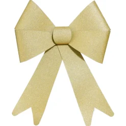 NOEUD PAILLETTE 30X19CM OR