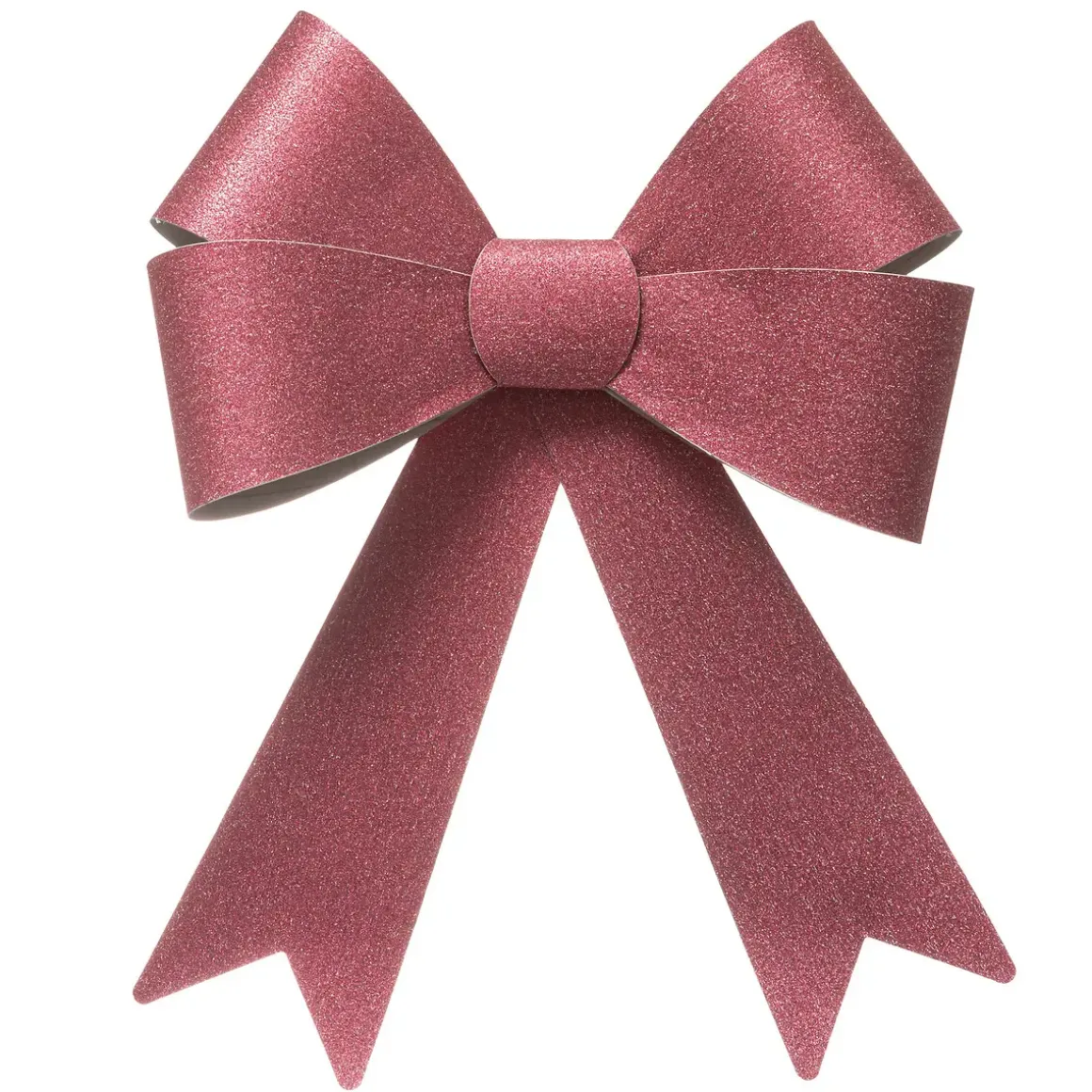 NOEUD PAILLETTE 30X19CM ROSE ROUGE