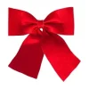 NOEUD VELOURS ROUGE 40X43CM