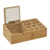 ORGANISEUR MIROIR 10 COMPARTIMENTS BAMBOU