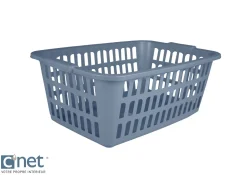 PANIER A LINGE RECTANGLE 30L BLEU