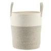 PANIERE A LINGE NATUREL MARRON CHINE D.32X38CM