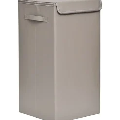 PANIERE A LINGE PLIABLE PVC MDF TAUPE