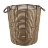 PANIERE A LINGE RECYCLE FACON ROTIN 35X38CM NATUREL