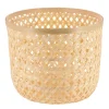 PANIERE A LINGE RONDE BAMBOU 28X23CM NATUREL