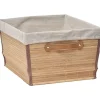 PANIERE DRESSING BAMBOU D.45X35X24CM BAMBOU TISSU LIN