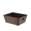 PANIERE DRESSING POLYESTER 32.5X45X18CM MARRON
