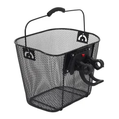 PANIER VELO METAL NOIR CLIP AUTOMATIQUE 10L