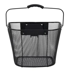 PANIER VELO METAL NOIR CLIP AUTOMATIQUE 10L