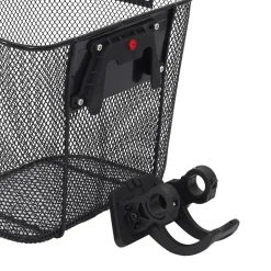 PANIER VELO METAL NOIR CLIP AUTOMATIQUE 10L