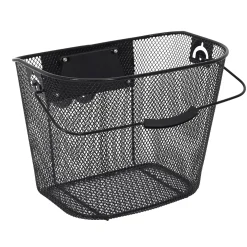 PANIER VELO METAL NOIR CLIP AUTOMATIQUE 10L