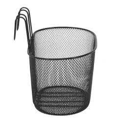 PANIER VELO METAL NOIR 10L