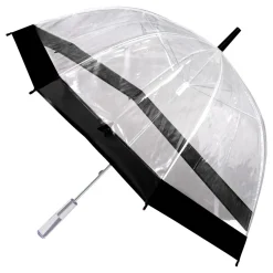 PARAPLUIE LONG DOME TRANSPARENT 80CM