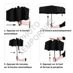 PARAPLUIE OUVERTURE ET FERMETURE AUTOMATIQUE