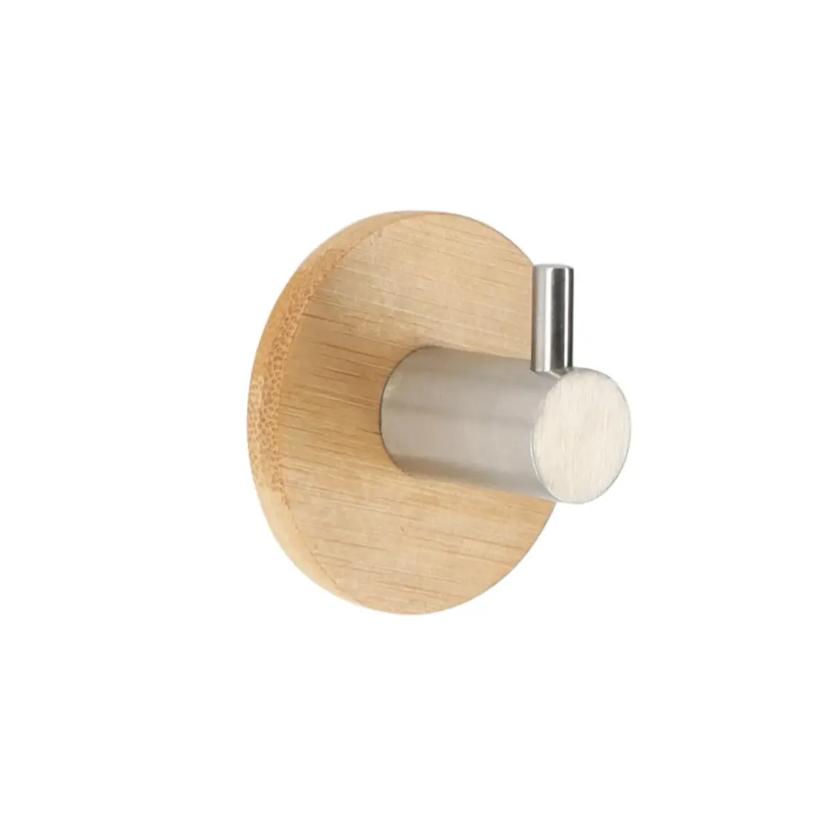PATERE SIMPLE BAMBOU METAL 3M CHROME