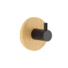 PATERE SIMPLE BAMBOU METAL PEINT 3M NOIR