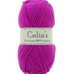 10 PELOTES DE FIL CELIA S ACRYLIQUE 50G