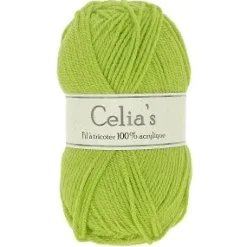 10 PELOTES 50 GR CELIA S VERT ANIS