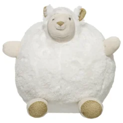 PELUCHE LAMA BLANC OR 27CM