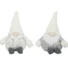 PERE NOEL ET MERE NOEL GRIS BLANC ASSIS H.23CM