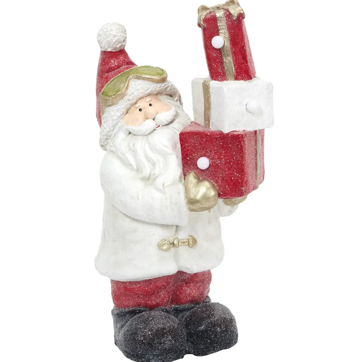 PERE NOEL H53CM ET CADEAUX AVEC LED