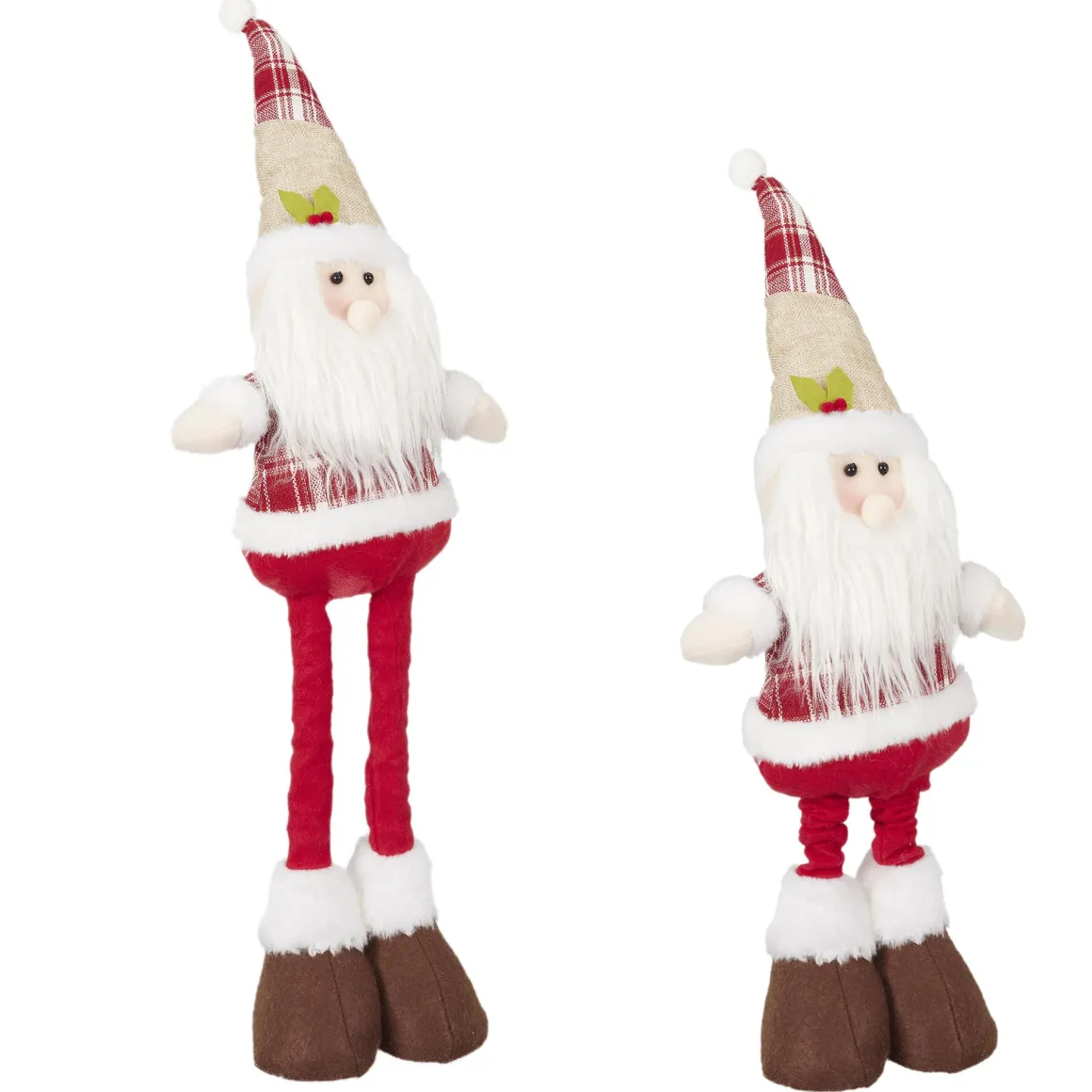 PERE NOEL JAMBES EXTENSIBLES 15X9X65CM