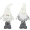 PERE NOEL OU MERE NOEL GRIS BLANC EXTENSIBLES H.60CM