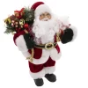 PERE NOEL VELOURS ROUGE 30CM