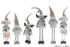 PERSONNAGE 130CM SOURIS RENNE ET HIBOU JAMBES TELESCOPES