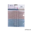 24 PINCES A LINGE GREGE ET BLEU 7CM