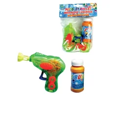 PISTOLET BULLE DE SAVON LUMINEUX 11 CM