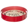 PLATEAU DE PRESENTATION ROND BOIS METAL 35CM