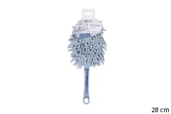 PLUMEAU CHENILLE MICROFIBRE OVAL BLEU NEPTUNE