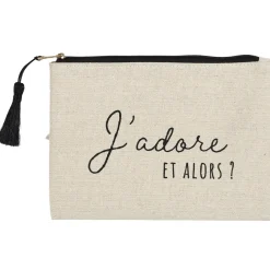 POCHETTE JUTE ET COTON 20X15CM
