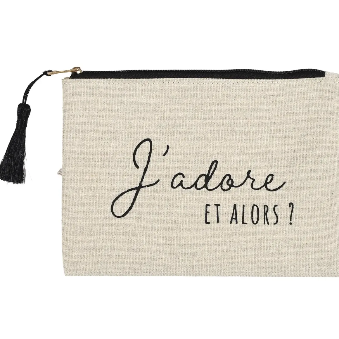 POCHETTE JUTE ET COTON 20X15CM