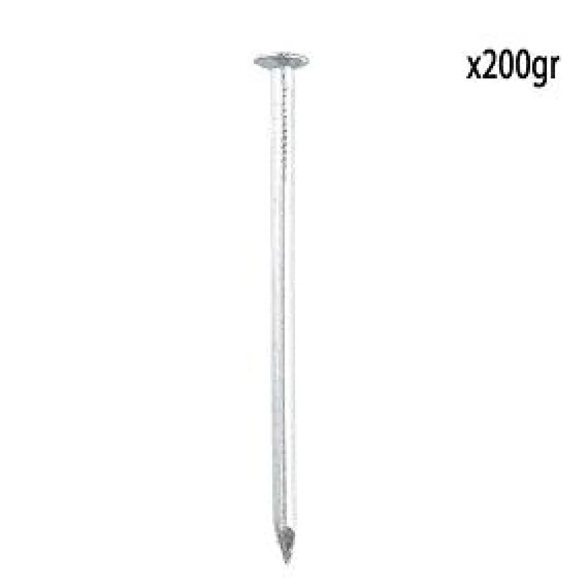 POINTE A TETE PLATE ACIER 2.4X50MM 200G