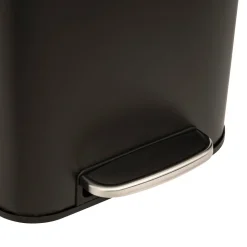POUBELLE A PEDALE CARRE DELTA 30L NOIRE