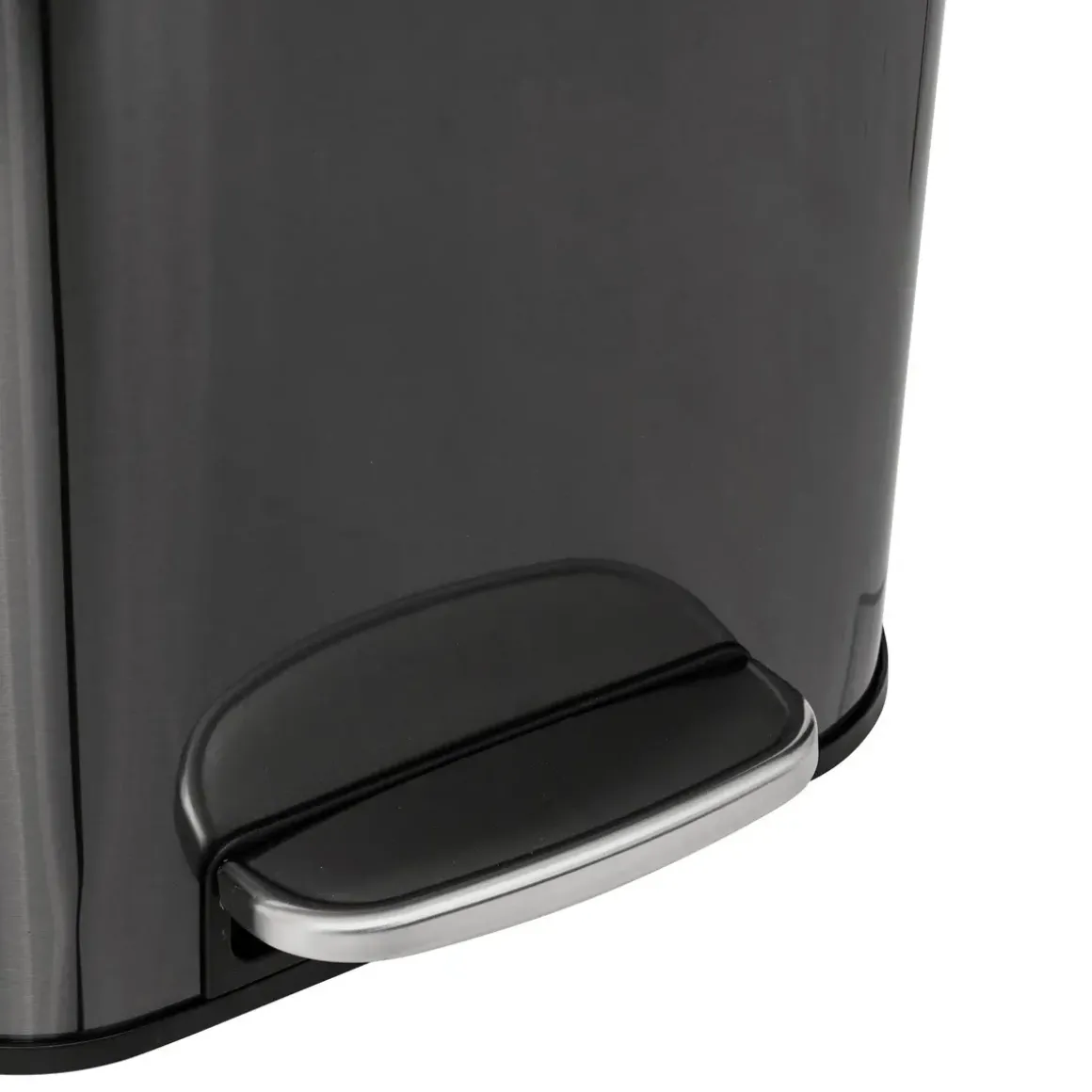POUBELLE A PEDALE CARRE DELTA 30L CARBONE