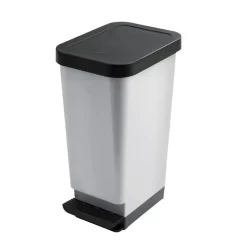 POUBELLE A PEDALE MODA GRIS 45L